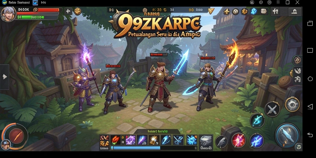 Tampilan gameplay petualangan seru di 99ZK dalam dunia ARPG.