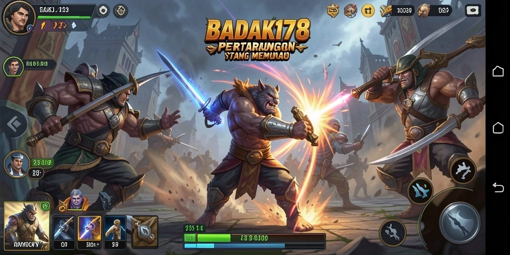 Gambar menunjukkan pertempuran dinamis dalam BADAK178.