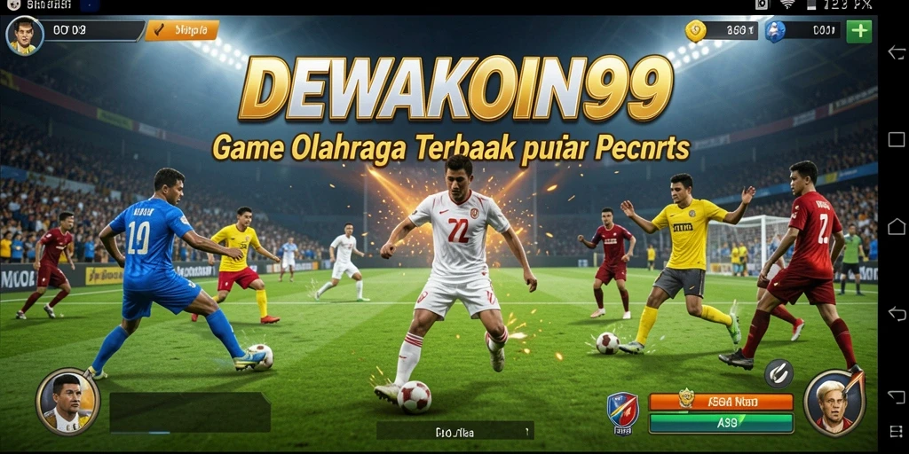 Screenshot gameplay DEWAKOIN99 yang menunjukkan aksi seru olahraga.