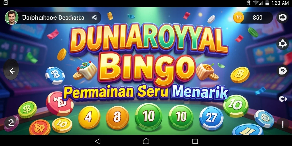Gameplay seru di DUNIAROYAL saat bermain Bingo bersama teman.