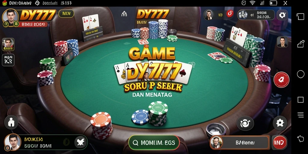 Tampilan menarik gameplay Poker di DY777.