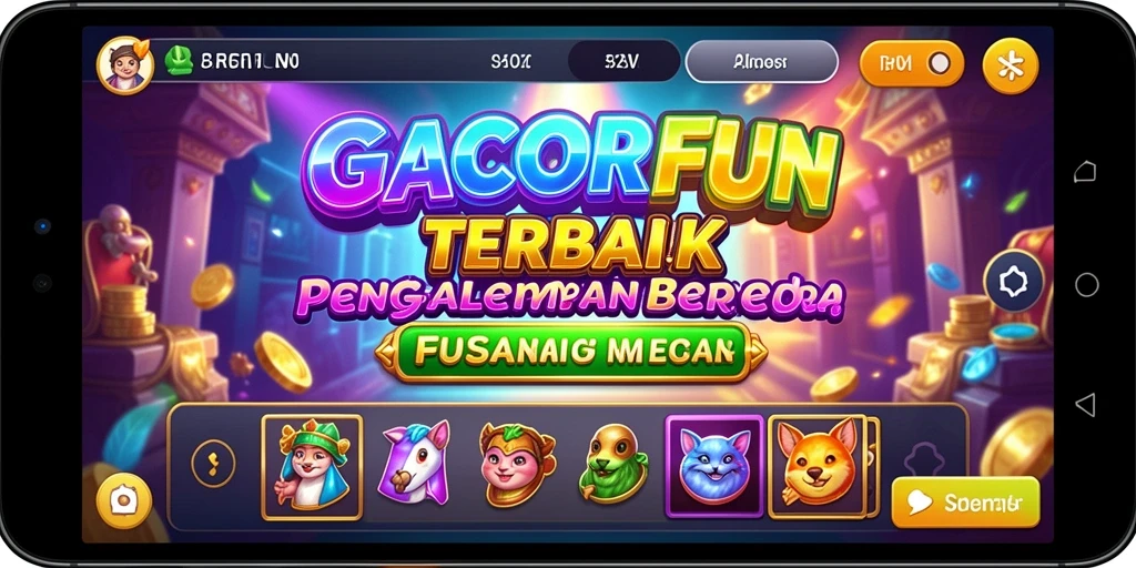 Menampilkan gameplay menarik dari permainan slot di GACORFUN.
