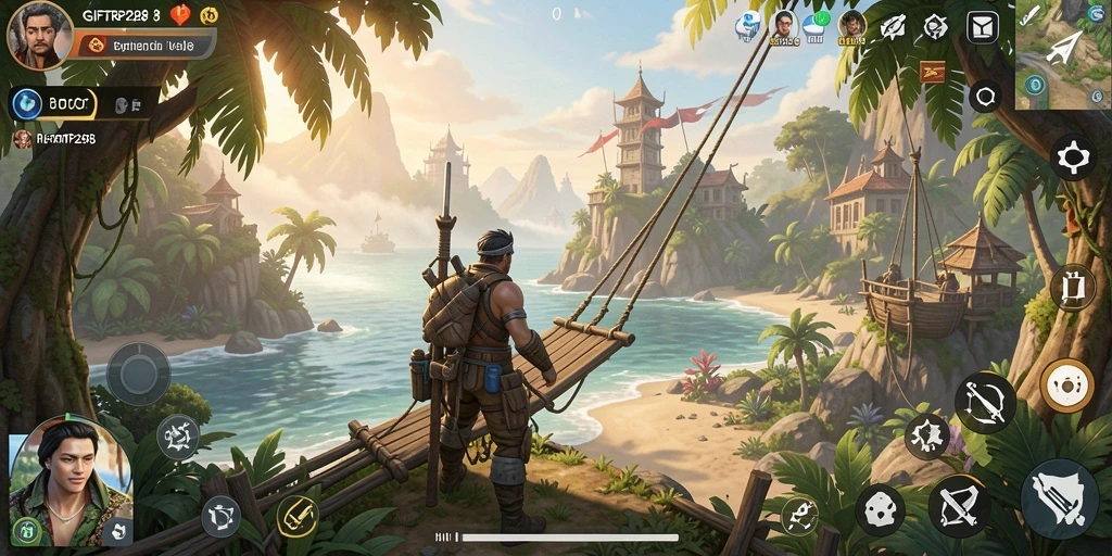 Tangkapan layar menampilkan momen seru dalam eksplorasi dunia Open World.