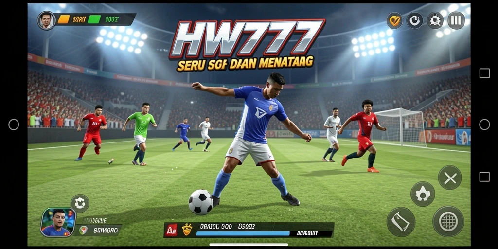 Tampilan gameplay seru HW777 dalam aksi olahraga yang menarik.