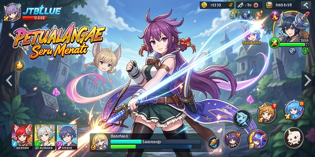Tampilan gameplay yang menakjubkan dan penuh aksi.