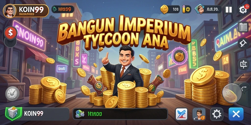 Tampilan gameplay KOIN99 yang dinamis dan menarik.