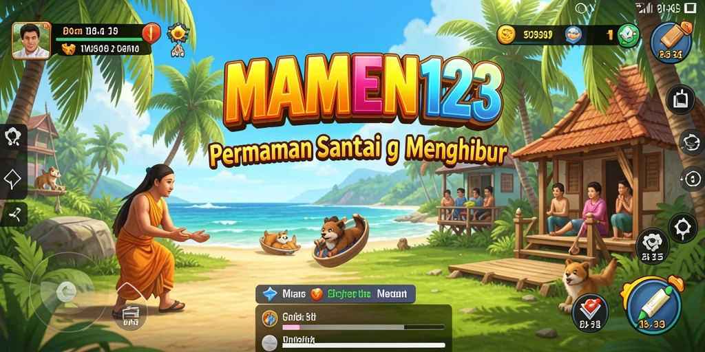 Tampilan menarik dengan gameplay yang menghibur di MAMEN123.