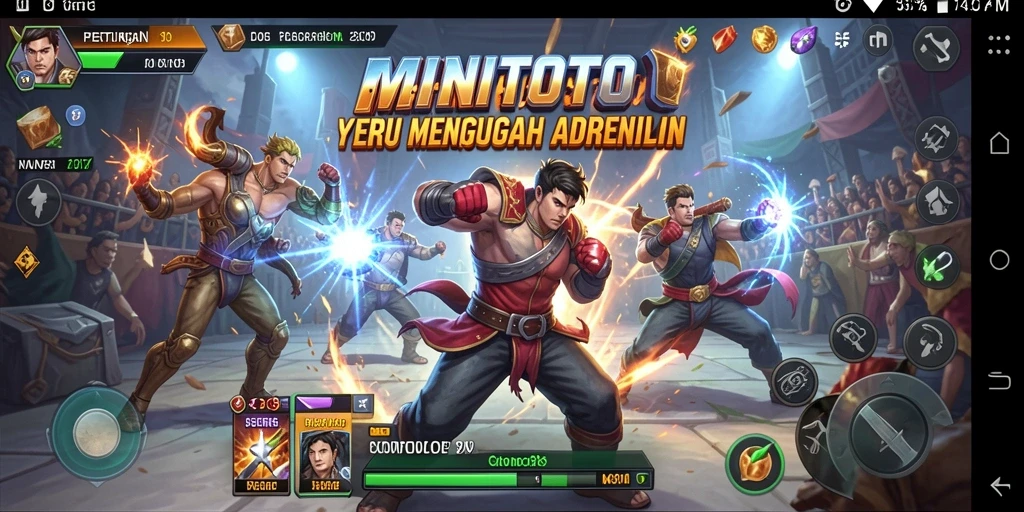 Gameplay pertarungan yang intens dan mendebarkan di MINITOTO.