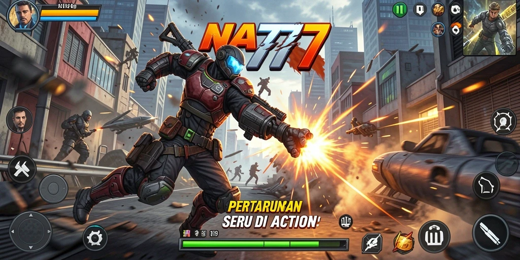 Screenshot gameplay NA777 menampilkan pertarungan seru yang mendebarkan.