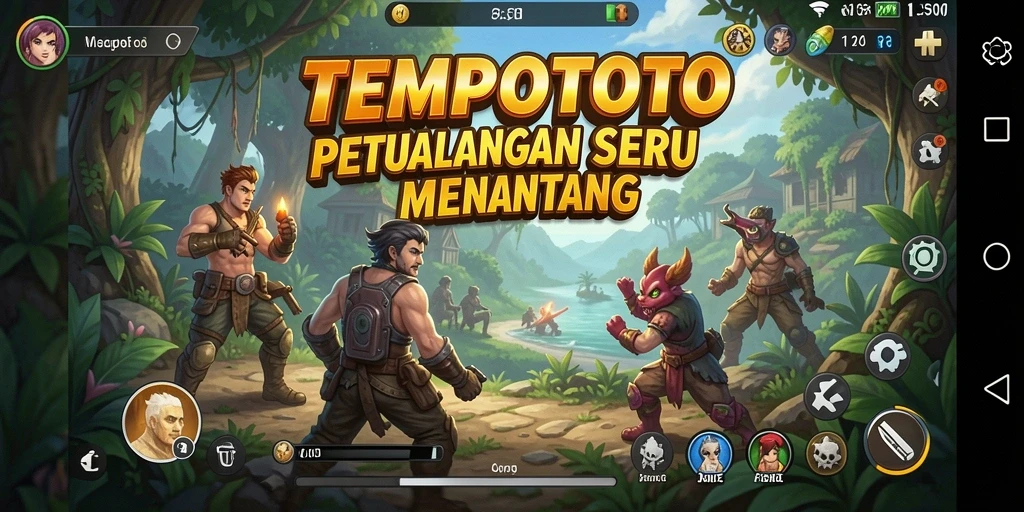 Gameplay seru TEMPOTOTO dengan petualangan yang menantang.