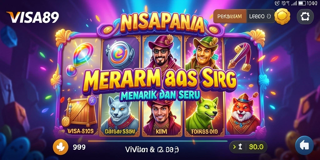 Screenshot utama VISA89 menampilkan gameplay seru permainan Slot.