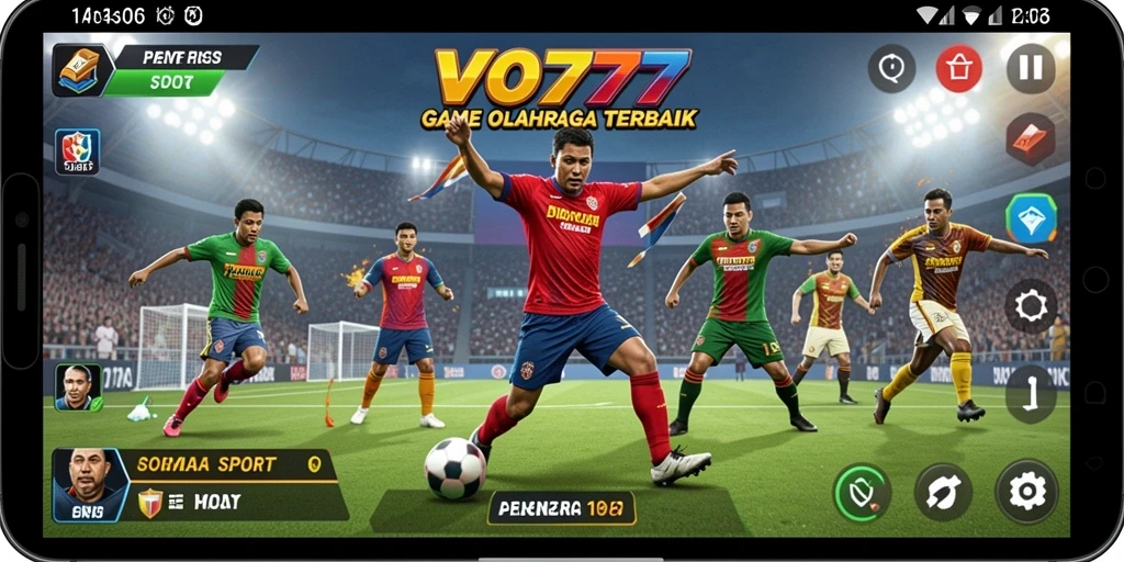 Tampilan gameplay VO777 yang seru dengan aksi olahraga mendebarkan.