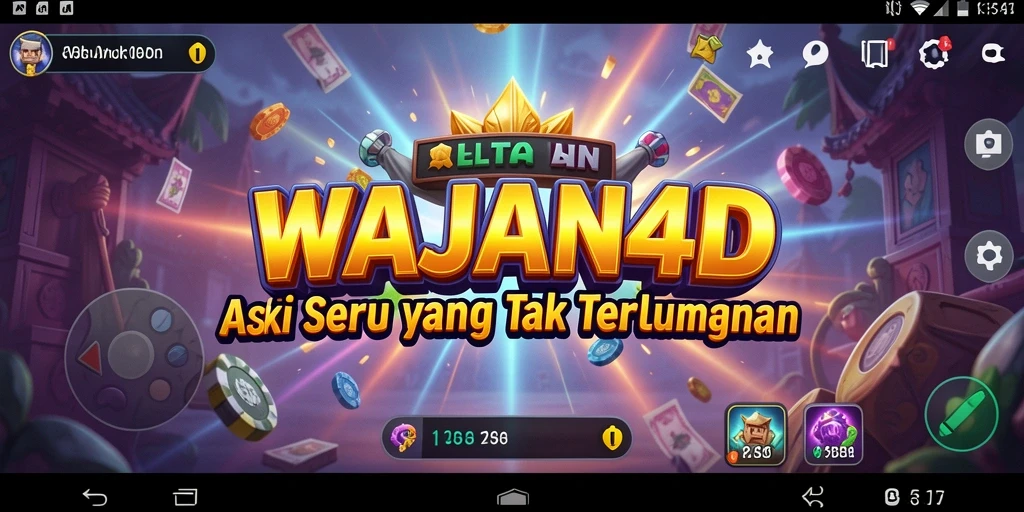 Tampilan menegangkan dari gameplay WAJAN4D yang penuh aksi.